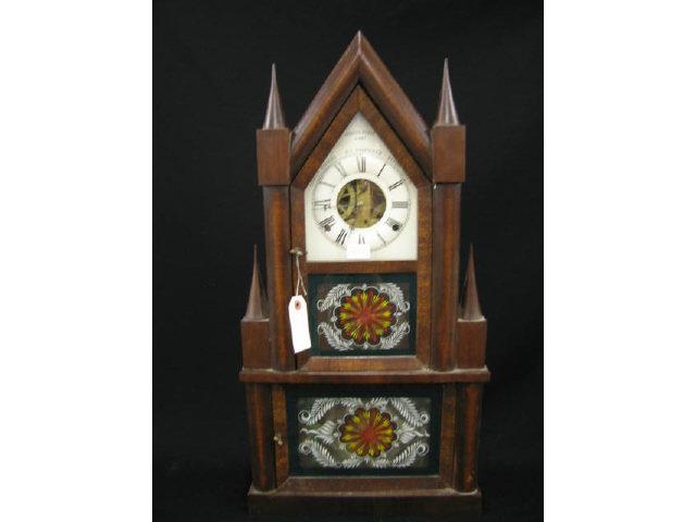 Appraisal: Seth Thomas Spring Fusee Day Mantle Clock double cathedral case