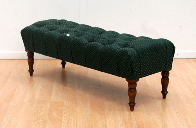 Appraisal: A reproduction upholstered stool cms wide cms long cms high