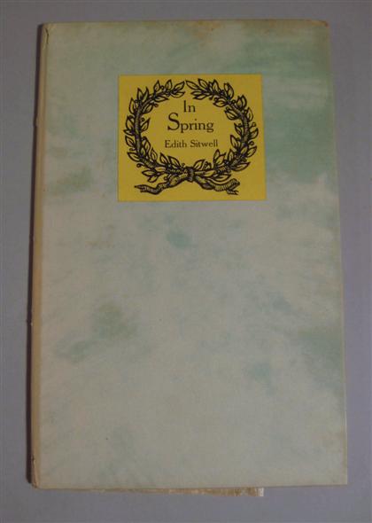 Appraisal: vol Sitwell Edith In Spring London First Edition signed by