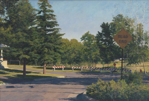 Appraisal: GARY BOWLING AMERICAN B x Dead End Drive Oil on