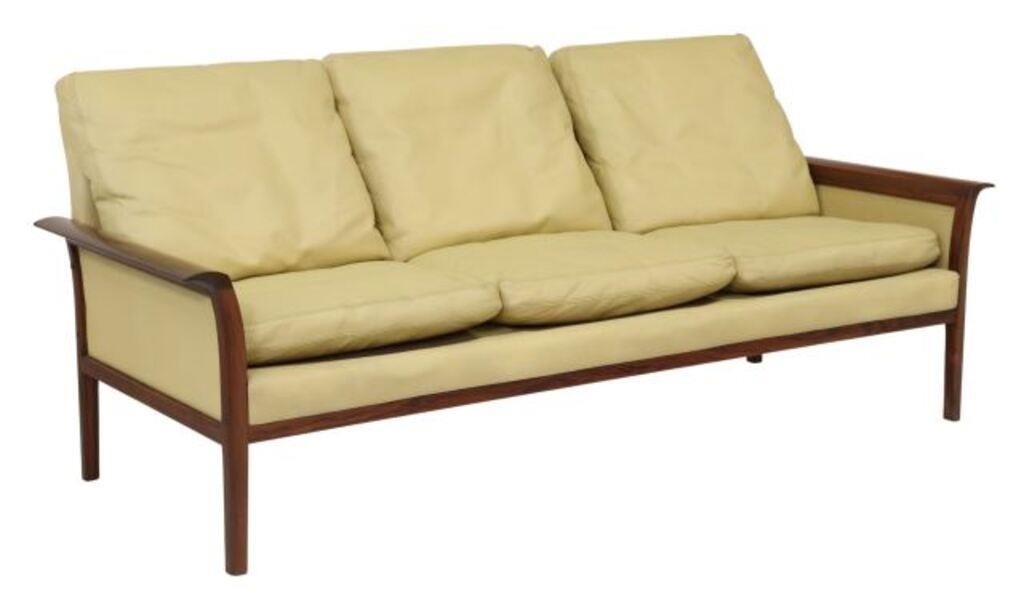 Appraisal: Norwegian mid-century modern three-seat sofa attributed to Knut Saeter for