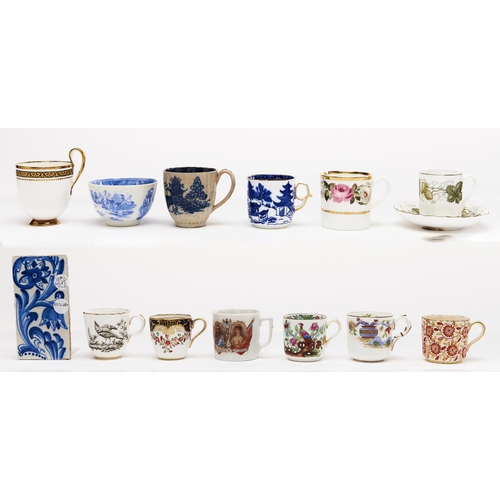 Appraisal: Miscellaneous English and Continental porcelain tea cups and other ware