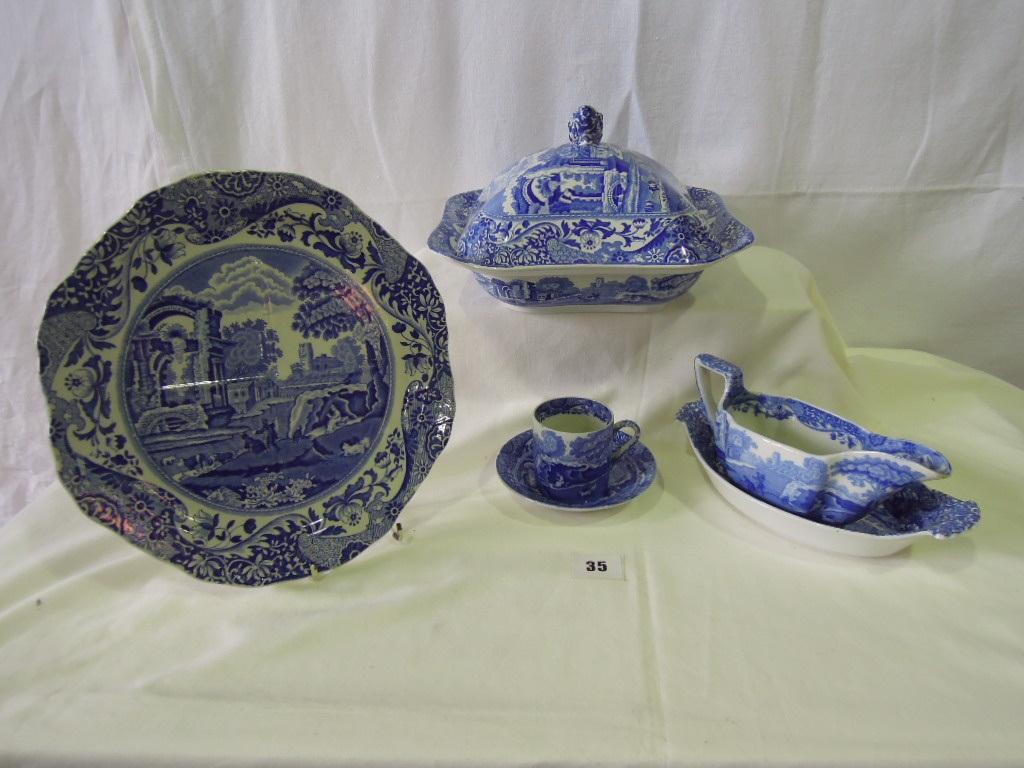 Appraisal: A quantity of Copeland Spode Italian pattern blue and white