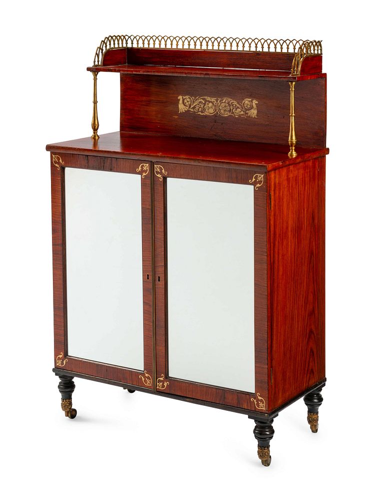 Appraisal: A Regency Rosewood Chiffonier A Regency Rosewood Chiffonier Second Quarter