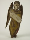 Appraisal: RELIGIOUS SANTOS - th C carved wood Angel figure in