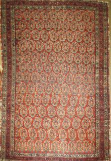 Appraisal: early th c Persian area rug with allover boteh field