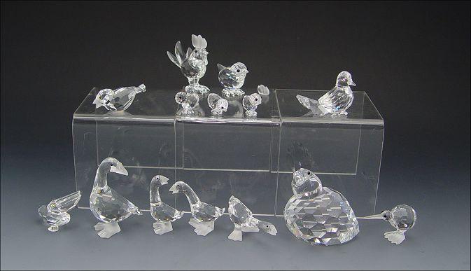 Appraisal: SWAROVSKI CRYSTAL PIECE BIRD LOT Partridge aka Quail retired ''