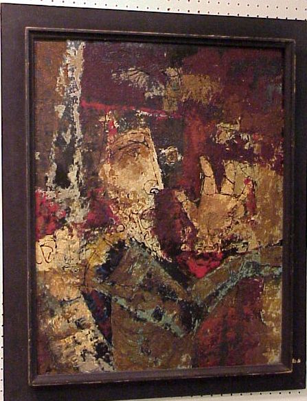 Appraisal: William Ashby McCloy American - mixed media on masonite abstract