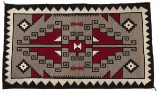 Appraisal: A Navajo Southwest regional rug Mid- th century gray field