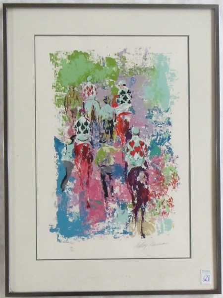 Appraisal: LEROY NEIMAN SERIGRAPH New York Illinois - Four Aces limited