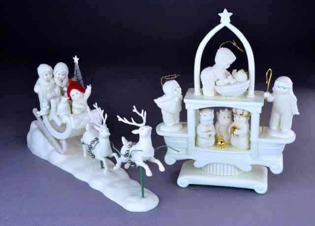 Appraisal: SNOWBABIES - BISQUE PORCELAIN FIGURINESIncluding two complete sets 'A Very