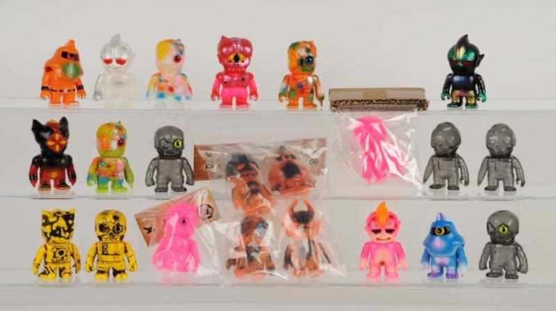 Appraisal: Lot of Real Head Mini Soft Vinyl Figures Description Includes