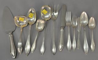 Appraisal: Sterling silver flatware total pieces including butter knives dinner forks