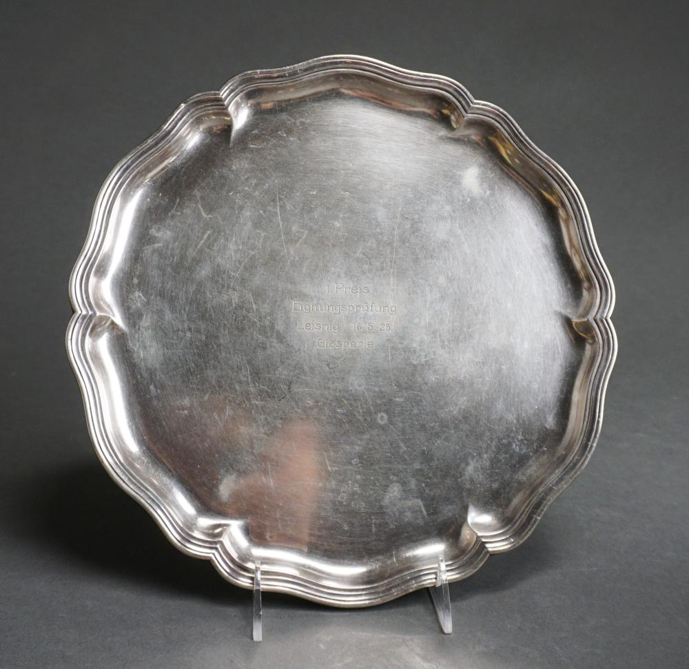 Appraisal: C E KEYSER GERMAN -SILVER TRAY OZT D INC E