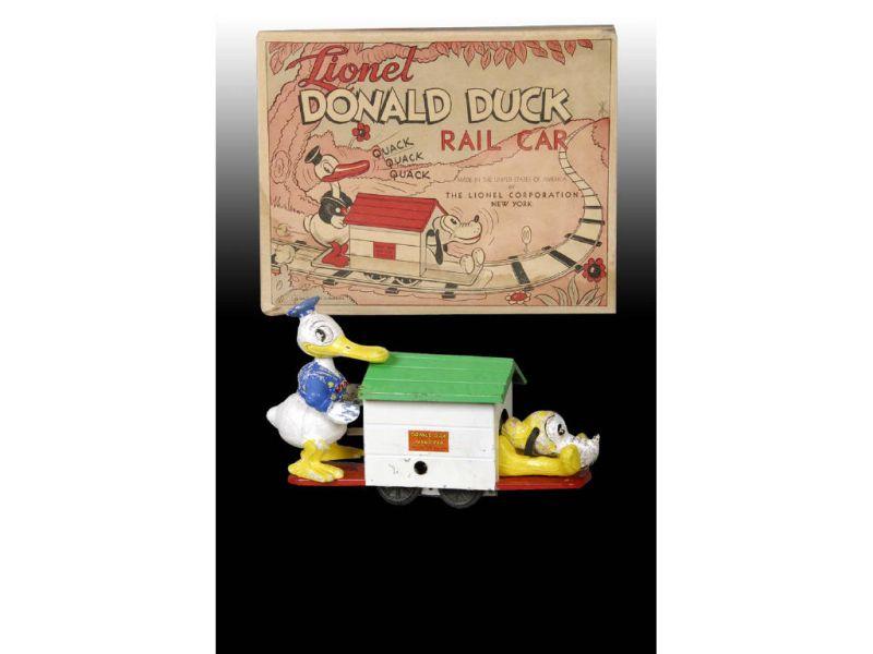 Appraisal: Lionel Walt Disney Donald Duck Rail Car with Origi Description