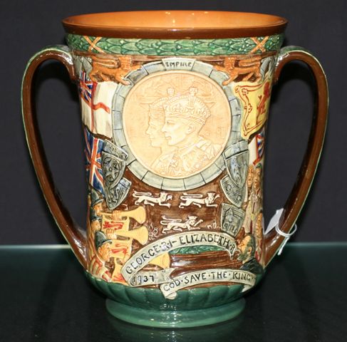 Appraisal: A Royal Doulton The Coronation loving cup by Charles Noke