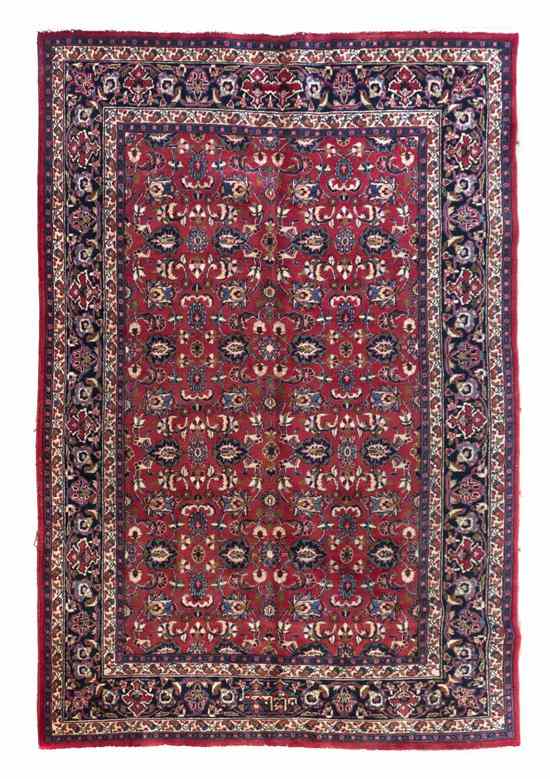 Appraisal: A Bidjar Wool Rug having allover foliate decoration on a