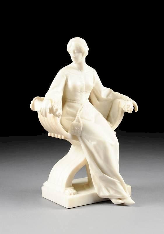 Appraisal: A FINE ITALIAN WHITE MARBLE SCULPTURE OF A RENAISSANCE MAIDEN