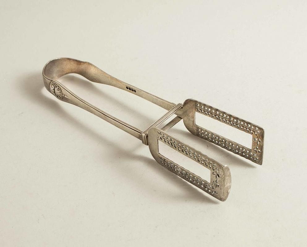 Appraisal: Sterling Asparagus Tongs Mary Chawner Sterling asparagus tongs Mary Chawner