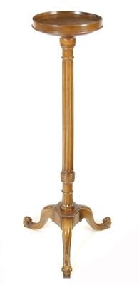 Appraisal: A modern mahogany torchere on tripod base cm in high