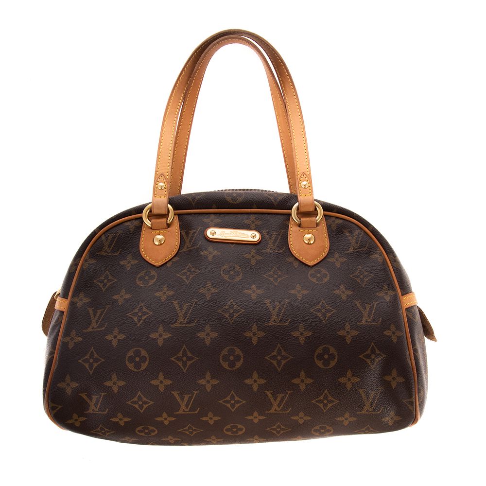 Appraisal: A Louis Vuitton Montorgueil PM A brown and tan Monogram