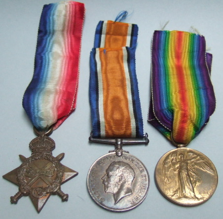 Appraisal: Three First World War Medals comprising The - Star to