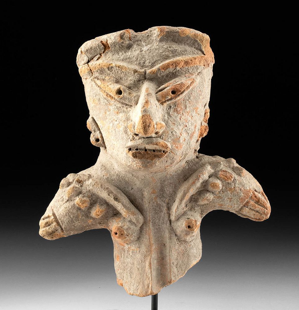 Appraisal: Guerrero Chontal Pottery Bust of Female Originally Listed At Pre-Columbian