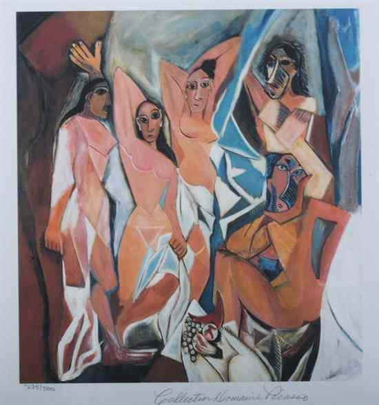 Appraisal: AFTER PABLO PICASSO th century GROUP OF FOUR WORKS each