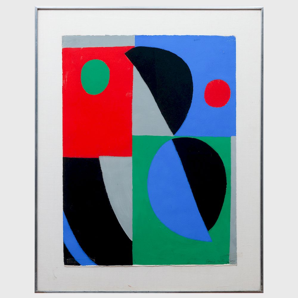 Appraisal: Sonia Delaunay - Untitled from Po sie de mots po