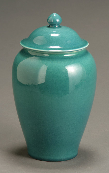 Appraisal: Rookwood High Glaze Covered Urn Dated Having an ovoid body