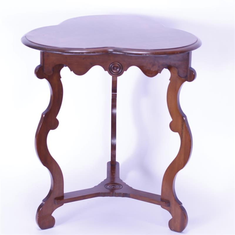 Appraisal: Victorian trefoil clover leaf side table stand