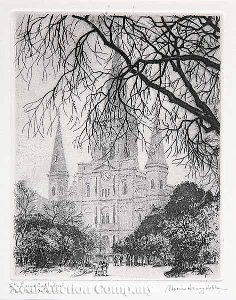 Appraisal: Morris Henry Hobbs American New Orleans - St Louis Cathedral