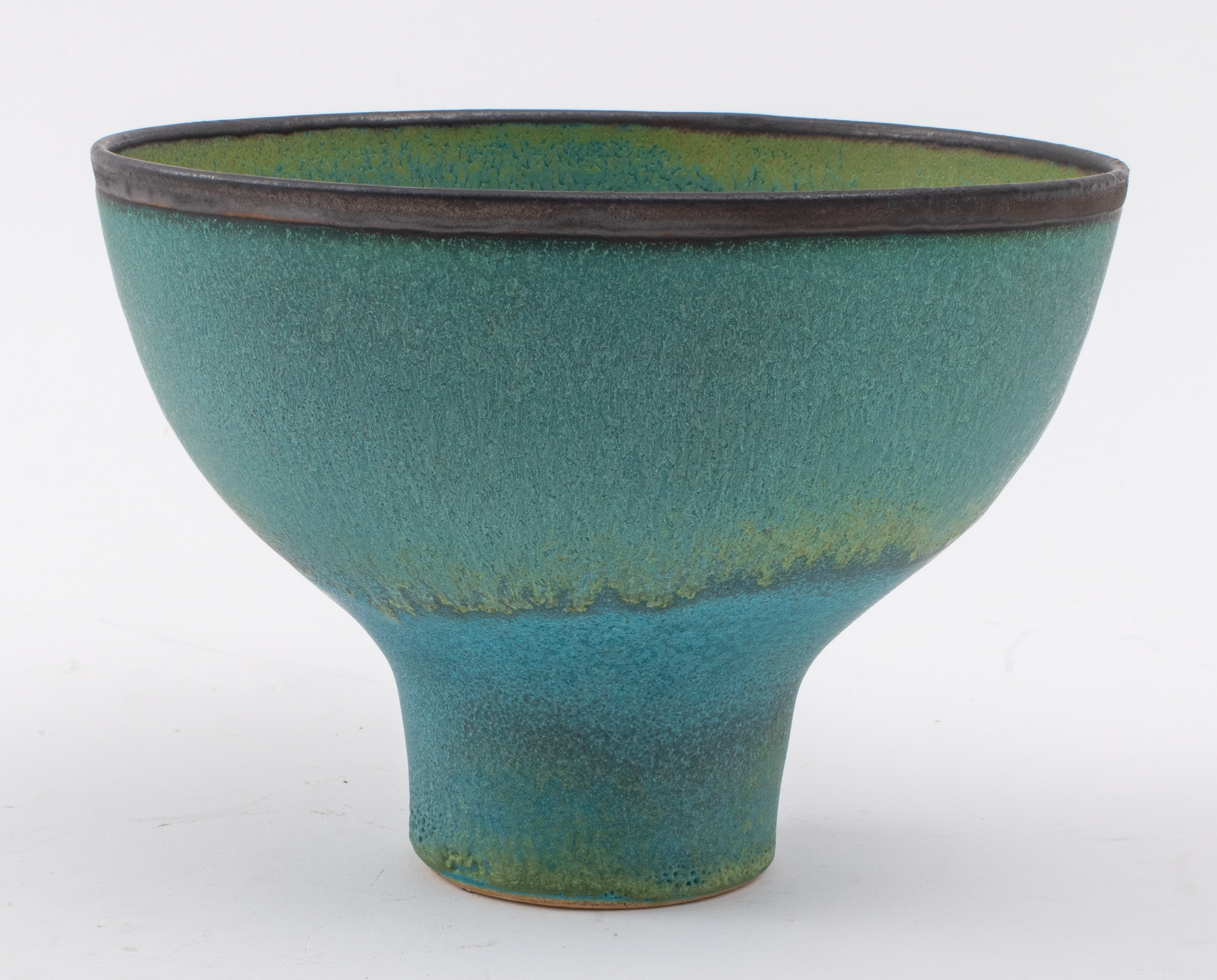 Appraisal: LUCIE RIE ATTR MODERN STUDIO ART POTTERY BOWL Lucie Rie