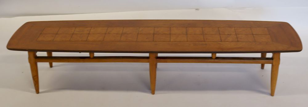 Appraisal: MIDCENTURY Lane Alta Vista Surfboard Coffee Table From a Westchester