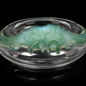 Appraisal: A Lalique Yeso Antinea Bowl Second Half th Century Diameter