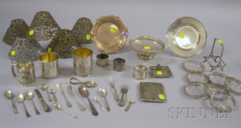 Appraisal: Group of Mostly Sterling Silver Flatware and Serving Items including