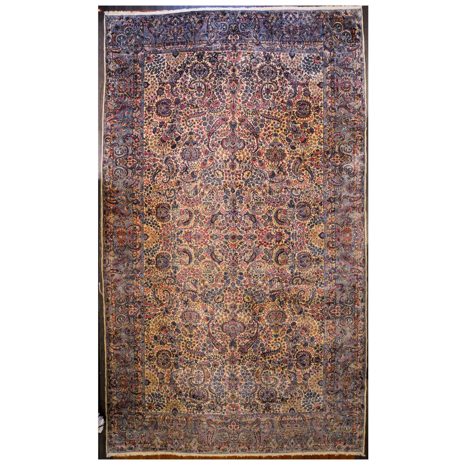 Appraisal: ANTIQUE LAVAR KERMAN CARPET PERSIA X First quarter- th century