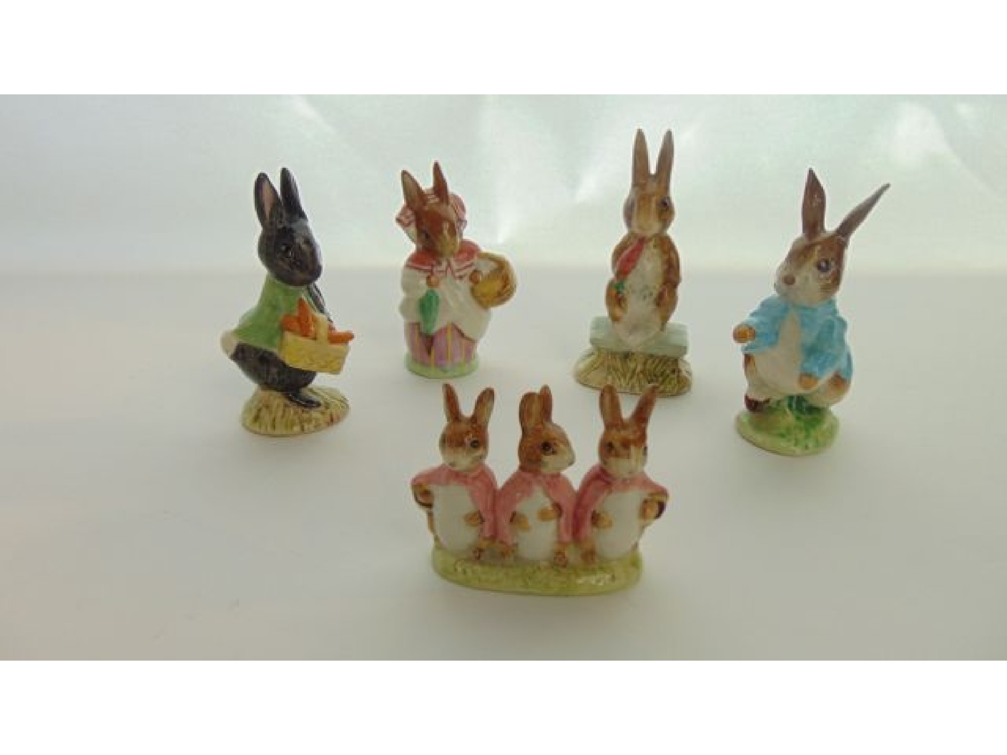 Appraisal: A collection of five Beswick Beatrix Potter figures of rabbits