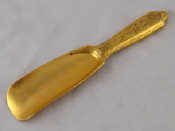 Appraisal: Tiffany A gilt metal tests silver shoehorn marked Tiffany Co