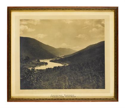 Appraisal: piece Original Photograph Rau William H Lewistown Narrows Pennsylvania Railroad