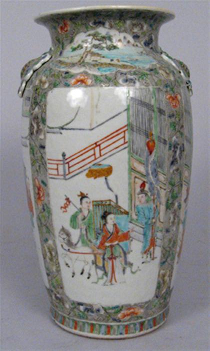 Appraisal: Chinese canton export famille rose vase late th century Of