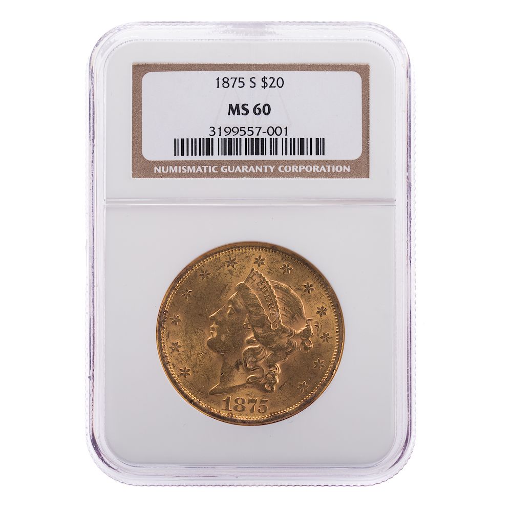 Appraisal: -S Double Eagle Type NGC MS- -S Double Eagle Type