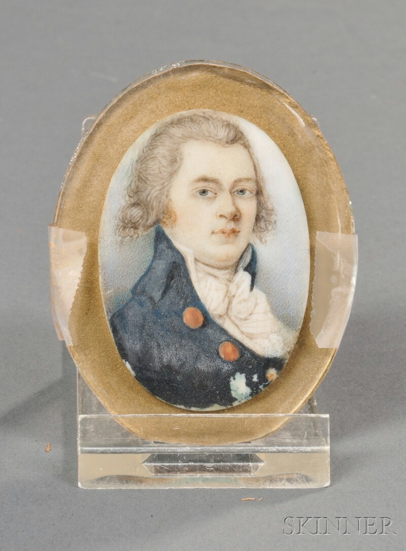 Appraisal: British School Late th Early th Century Portrait Miniature of