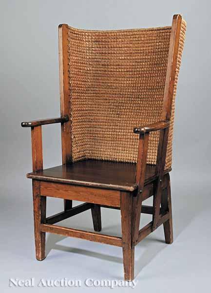 Appraisal: An Antique Orkney Islands Chair early th c with woven