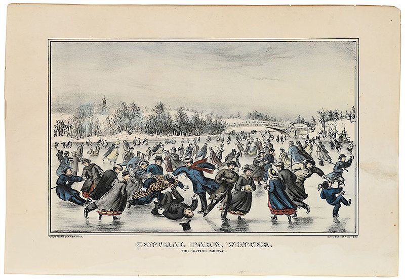 Appraisal: Currier Ives Publisher th century Central Park Winter The Skating