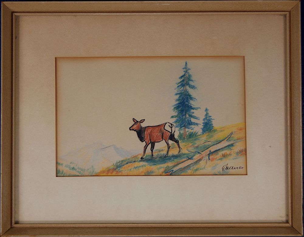 Appraisal: John Clarke Montana - John Clarke Montana - Signed lower