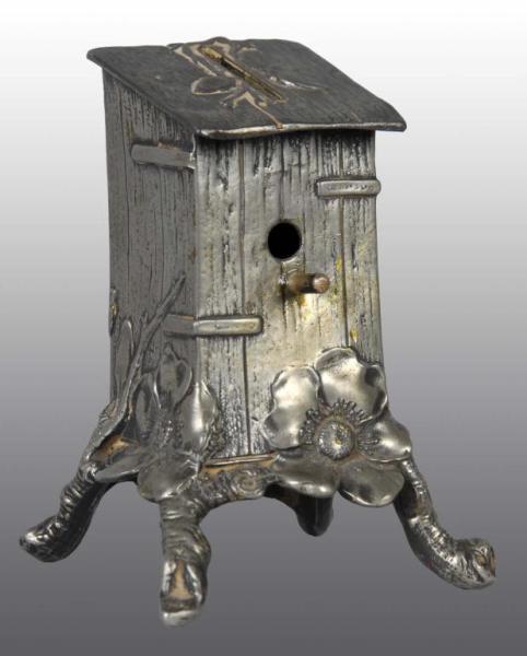 Appraisal: Birdhouse Still Bank Description European Made of lead Beautiful detail