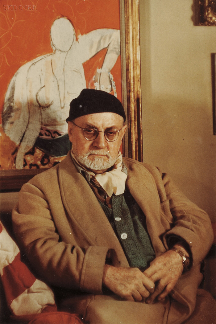 Appraisal: Gis le Freund French - Henri Matisse probably a later