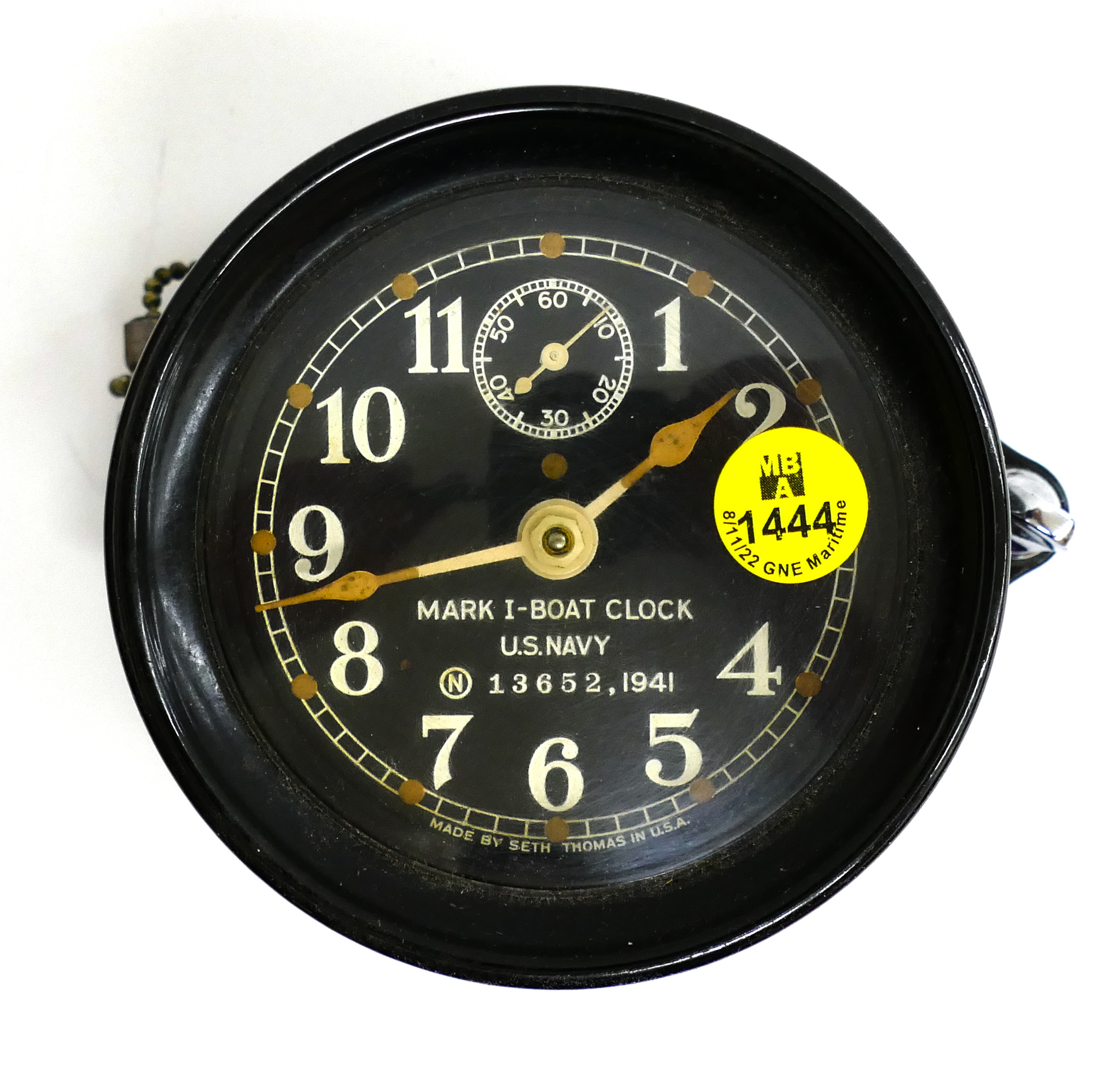 Appraisal: WWII US Navy Mark I Boat Clock