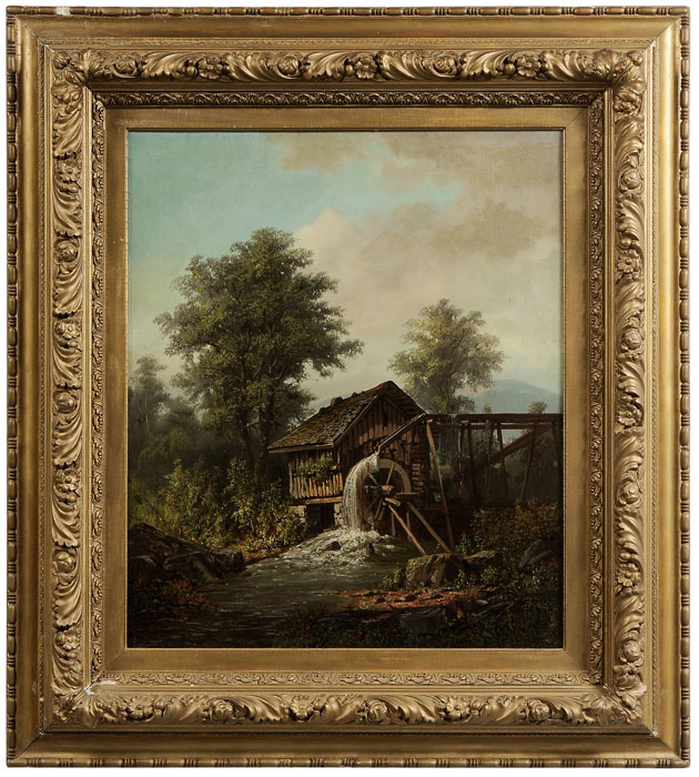 Appraisal: Paul Ritter Vermont Germany - A Watermill oil on canvas